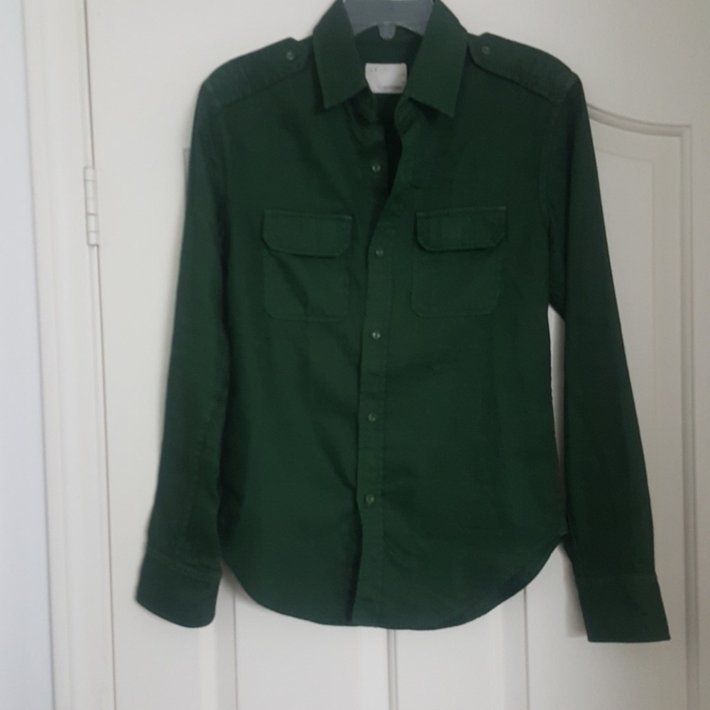 Band of outsiders green shirt size 1